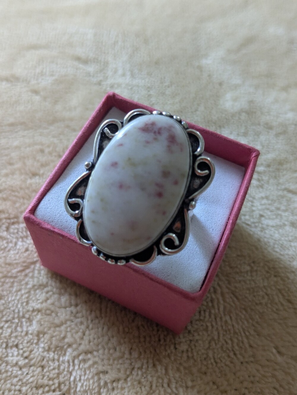 Handcrafted Lepidolite Boho Ring (9)